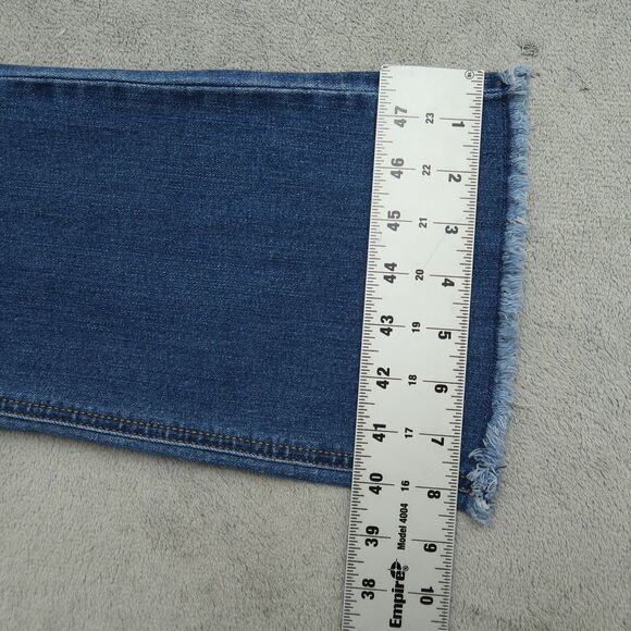 VIGOSS Jeans Women's Size 26 Blue Mid-Rise Marley Crop Boot Denim 30" Inseam - Picture 6 of 16